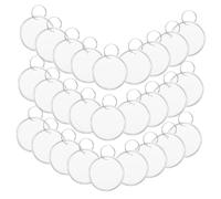 ZUNOXAZ 100pcs Round Metal Rim Key Tags with White Paper Surface and Aluminum Rings Writable Both Sides for Car Keys