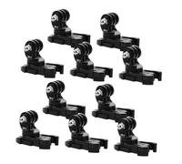 ZUNOXAZ 10pcs Action Camera Adapter Long Thumb Screws with J Hook Buckle for Secure Vertical Mounting Compatible with Multiple Brands Includes Phone Clamp for Dual Setup and Versatile Use
