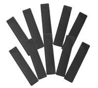 ZUNOXAZ 10Pcs Black PU Leather Pen Protective Bags Nurse Supplies Pocket Organizer Compact Leak Pencil Sleeve Small Portable Pen Holder for Medical Staff