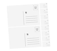 ZUNOXAZ 10Pcs Blank Postcard Thick Writable Paper Cards with Printed Lines for DIY Greeting Mailing Personal Messages Encouragement Paper Postcards for Crafting