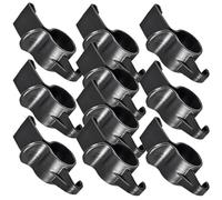 ZUNOXAZ 10Pcs Car Trunk Umbrella Holder Hooks Plastic Back Seat Hanging Organizer Bracket Multi-Functional Car Door Hanger for Travel and Storage