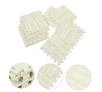 ZUNOXAZ 10pcs Crawling Mat EVA Foam Tiles Wood Grain Interlocking Floor Puzzle for Non Slip Mat for Nursery Living