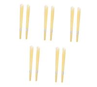 ZUNOXAZ 10Pcs Ear Aromatherapy Candle Kit Trumpet Shape Light Yellow Scented Wax Cones for Tinnitus Relief Ear Wax Removal Portable and Easy to Use Fragrance Suitable for Personal and