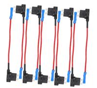 ZUNOXAZ 10pcs Inline Fuse Holder Adapter Kit with Gauge Copper Wire Circuit Protection for Car Truck Automotive Electrical Accessories