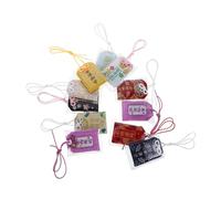 ZUNOXAZ 10pcs Japanese Omamori Blessing Charms Traditional Embroidered Amulets for Luck Health Wealth Success Portable Hanging Bags for Personal Protection and Home Decor