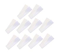ZUNOXAZ 10pcs Magnetic Shelf Label Holders Card Sleeves with Transparent Window White Adhesive Back for Office School Warehouse Organization