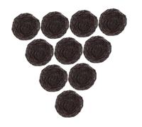 ZUNOXAZ 10pcs Mini Resin Bird Nests with Realistic Eggs Cute Faux Bird's Egg Ornaments for Easter Decor Handcrafted Nature and DIY Craft Decorations