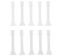 ZUNOXAZ 10pcs Mini Roman Column Pillar 3.6cm Plastic Vintage European Style Micro Architecture Model for Sand Table Therapy Home Wedding Photo Prop Decoration