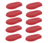 ZUNOXAZ 10pcs Miniature Realistic Tongue Props for DIY Animal Dolls Small Colored Tongues Handmade Dog Cat Doll Accessories for Crafting and Themed Party Decorations