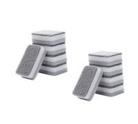 ZUNOXAZ 10pcs Multi-Function Cleaning Sponges for Kitchen Strong Decontamination Dishwashing Pads with Powerful Scrubbing Surface Non-Scratch Tableware Wiping Sponge for Home Use