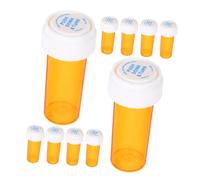 ZUNOXAZ 10pcs Portable Pill Bottle and Tablet Pill Organizer Screw Cap, Compact Medicine Storage Case for Travel Essentials and Daily Medication Management