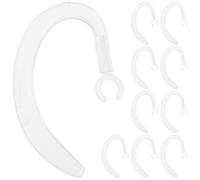 ZUNOXAZ 10Pcs Rubber Ear Hooks for Wireless Earbuds, 6mm 7mm Telescopic Rotatable Ear Clips, Anti-Lost Secure Fit Replacement for Running, Sports, and Gym Use