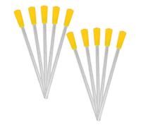 ZUNOXAZ 10pcs Triangle Iron Sticks Metal Mallets for Percussion Rhythm Loud Clear Sound Dinner Bell Chime for Home Outdoor Classroom Lightweight Mallet for Mealtime and Music Practice