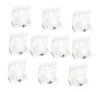 ZUNOXAZ 10Pcs Venetian Blind Support Brackets Plastic Curtain Holdback Clips Multipurpose Curtain Holders for Home Hotel Drapery Binding with Load-bearing Compact Design