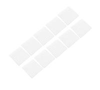 ZUNOXAZ 10Pcs White Square Memo Notes Self-adhesive Lined Note Pads Smooth Writing Paper for Office Home Study with Strong Adhesive Convenient Post Stickers