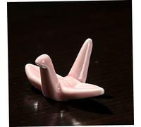 ZUNOXAZ 12 Pcs Ceramic Paper Crane Chopstick Holder Colored Crane Shaped Chopstick Rest Pillow Rack Tableware Decoration for Household Banquet Dining in Navy
