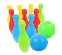ZUNOXAZ 12pcs Bowling Set for Pins and Balls Eco Friendly Interactive Outdoor Game for Boys Enhance Coordination and Parent Bonding Random Color