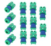 ZUNOXAZ 12pcs Cartoon Pencil Caps for Elastic Protective Pencil Covers and Extenders Fun Stationery for Students Prevents Nib Breakage and Pen Tip Damage Suitable for School Use