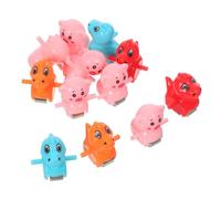 ZUNOXAZ 12pcs Electric Climbing Stairs Accessories Cute Cartoon Dinosaur Pig Rail Replacement Parts Track Slide Components for Interactive Stair Climber Creative Play