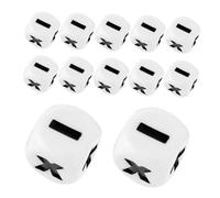 ZUNOXAZ 12pcs Math Sign Dice Educational Learning Props Comfortable Grasp Counting for Classroom and Party Games