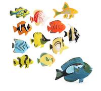 ZUNOXAZ 12Pcs Solid Ocean Animal Models Sea Creature Delicate Tabletop Decor for Supply Home Aquarium Photography Props