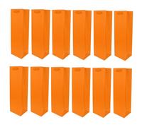 ZUNOXAZ 12pcs Thick Paper Wine Bottle Gift Bags with Rope Handles Portable Storage for Red Wine Beer Cider Bottles Stylish Decorative Tote for Parties and Festivals