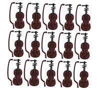 ZUNOXAZ 15 Sets Mini Musical Instruments of Christmas Mini Violin Decor Adornments for Holiday Decoration for DIY Crafts and Photo Props
