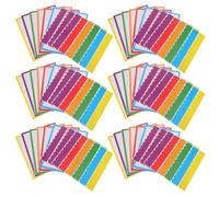 ZUNOXAZ 150pcs Colorful Scalloped Rainbow Bulletin Board Borders for Classroom Display, School Project Presentation Board Trim, Decorative Paper for Science Fair and Classroom Crafts