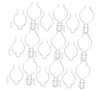 ZUNOXAZ 15pcs Stainless Steel Wire Handles for Canning Jars Jar Clips Replacement for Glass Canisters Easy to Install Rust-Resistant Seal Fasteners for Pint