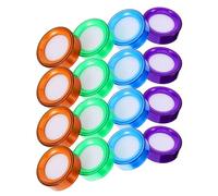 ZUNOXAZ 16 Pcs Round Finger Wet Sponge, Portable Counting Sponge with Case, Money Handler's Tool for Money Counting, Financial Document Work