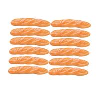 ZUNOXAZ 16pcs Artificial Baguette Bread Model Realistic Resin Fake Bread Ornaments for Photography Props Home Decor Miniature Food Display