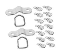 ZUNOXAZ 16pcs Heavy Duty D Rings Tie Down Anchors Trailer Cargo Lashing Rings for Truck Bed Rv Suv Pickup Surface Mount Secure Tie Down Points