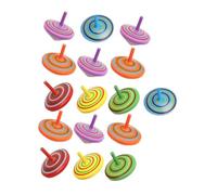 ZUNOXAZ 16pcs Wooden Gyro Tops for Creative Desktop for Hand Eye Coordination Premium Safe Wood Material Random Assortment for Parent Interaction and Cognitive Development Random Color