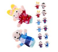 ZUNOXAZ 18pcs Family Hand Puppets for Cartoon Finger Puppets for Storytelling Role Play and Early Education Creative Hand for Kindergarten and Imaginative Play