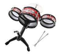 ZUNOXAZ 1Pc Mini Drum Set for Jazz Percussion Instruments for Music Education Drums Red Early Learning for Boys and Childhood Development