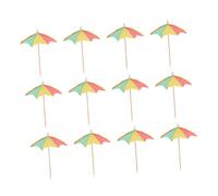 ZUNOXAZ 1set Cocktail Umbrellas for Drinks and Cupcake Decor and Fruit Picks Summer Party Toppers for Cocktails Desserts Appetizers and Fruit Tables 100pcs