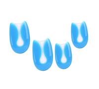ZUNOXAZ 2 Pairs Silicone Heel Cups U-Shaped Cushion Pads for Heel Relief and Plantar Support Soft Shock-Absorbing Inserts Boots Sneakers Footwear Accessories