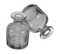 ZUNOXAZ 2 Pcs Glass Refillable Reed Diffuser Bottles Cylinder Aroma Diffuser Holders for Home Office Car Portable Essential Oil Container