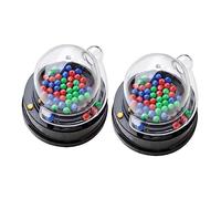 ZUNOXAZ 2 Set Mini Electric Lottery Machine with Transparent Design for Fair Picking Lightweight Portable Lotto Game for Parties Cafes Karaoke Nightclubs and Recreational Activities