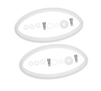 ZUNOXAZ 2 Sets Pressure Cooker Sealing Rings with Float Valve Replacement for Electric Cookers Gasket Seal Kit Compatible with Multiple Pressure Pots for Everyday Cooking