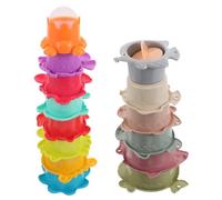 ZUNOXAZ 2 sets Stacking Cups for Bath and Play Montessori Early Education for Fine Motor Skills Development Hand Eye Coordination and Interactive Learning for Boys