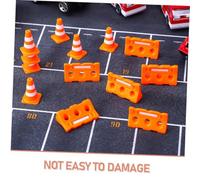 ZUNOXAZ 20 Pcs Educational Traffic Signs Playset with Plastic Traffic Cones and Roadblocks Safe Sturdy Plastic Street Signs Kit for Creative Road Scene Building and Spatial Awareness