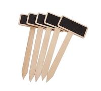 ZUNOXAZ 20 PCS Mini Wooden Chalkboard Plant Labels with Stakes Creative Garden Blackboard Tags for Flowers Herb Pots Wedding Home Decoration Poplar Plywood Signs for Messages and DIY