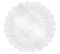 ZUNOXAZ 20 Sheets Transparent Stamp Storage Pages for Binder Smooth Stamp Album for Protecting Coins Paper Money and Collectibles