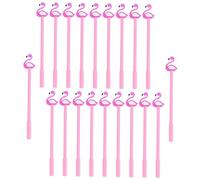 ZUNOXAZ 20pcs 0.5mm Flamingo Sign Gel Pens Fine Tip Plastic Gel Ink Pens Student Writing Stationery for School Kids