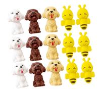 ZUNOXAZ 20Pcs Animal Shaped Pencil Erasers Multi-Function Mini Wear-Resistant Erasers Portable for School Home Office Supplies Random Styles