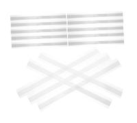 ZUNOXAZ 20pcs Clear Plastic Self-Adhesive Label Holders with Ticket Channel for Supermarket Wire Shelves Transparent Price Tag Strips for Retail Stores Easy Install and Versatile Use