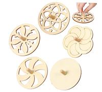 ZUNOXAZ 20pcs DIY Unfinished Wood Gyroscopes Natural Painting for Creative Play and Hand Eye Coordination Development Random Color