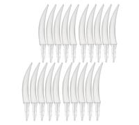 ZUNOXAZ 20PCS Halloween Pumpkin Teeth Spooky Fake Fangs for DIY Jack O Lantern Decorations Quick Assembly Plastic Pumpkin Teeth for Halloween Home Party and School Activities