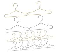 ZUNOXAZ 20pcs Miniature Clothes Hangers Metal Wire Small Doll Hangers For Dollhouse Wardrobe Organization Dresses Accessories